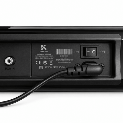 Krypton KNMS5482 45W Bluetooth 5.3 Soundbar with HDMI & Remote Control – Black - Al Thahani Furniture