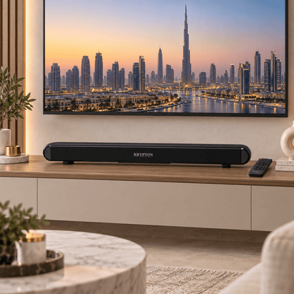 Krypton KNMS5482 45W Bluetooth 5.3 Soundbar with HDMI & Remote Control – Black - Al Thahani Furniture