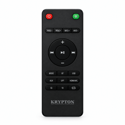 Krypton KNMS5482 45W Bluetooth 5.3 Soundbar with HDMI & Remote Control – Black - Al Thahani Furniture