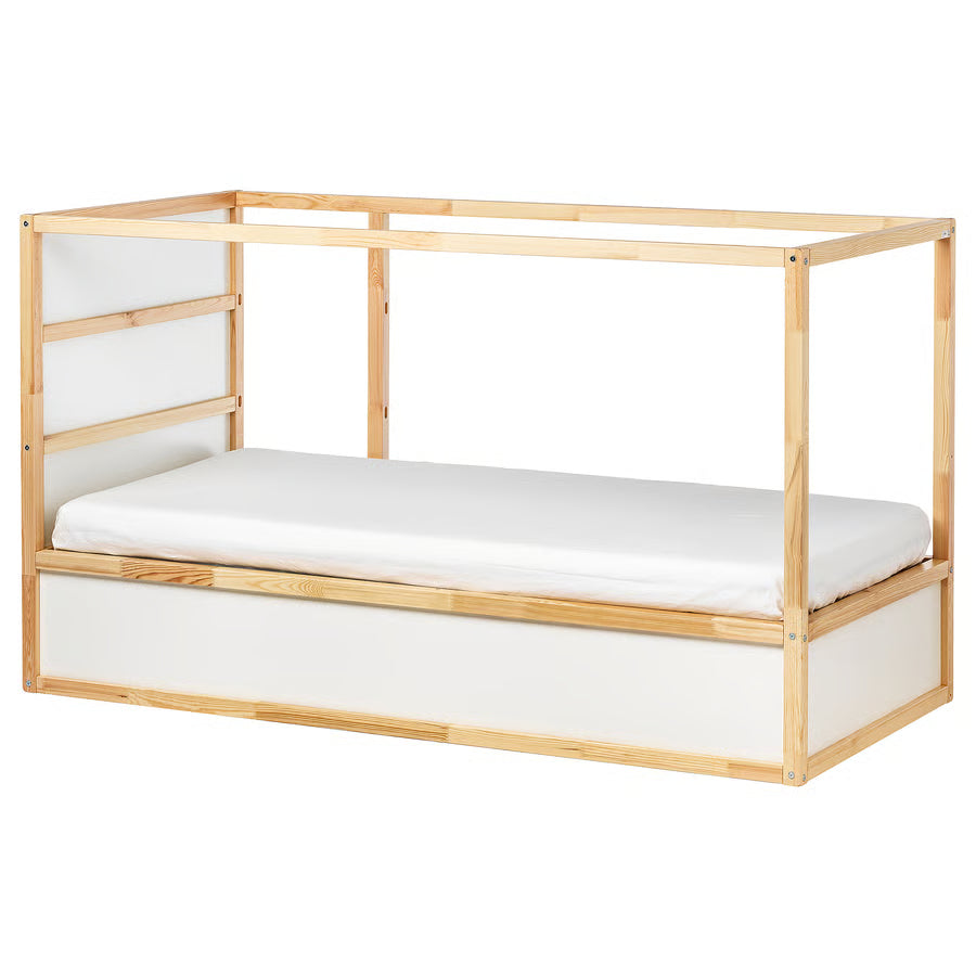 IKEA KURA Reversible Bed | White/Pine, 90x200 cm - used 3 months