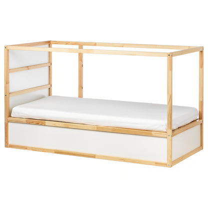 IKEA KURA Reversible Bed | White/Pine, 90x200 cm - used 3 months