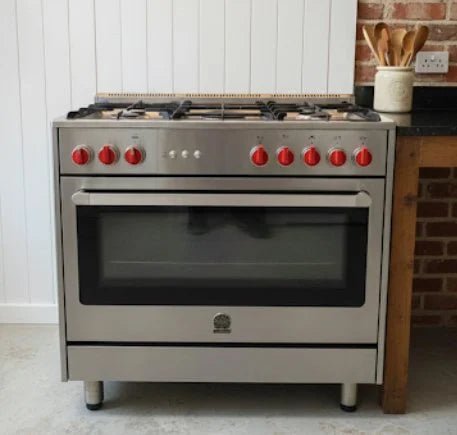 La Germania 90x60cm Gas Oven Cooker | 5 - Burner Cooktop | Stainless Steel - althahanifurniture
