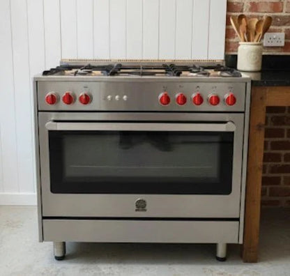 La Germania 90x60cm Gas Oven Cooker | 5 - Burner Cooktop | Stainless Steel - althahanifurniture