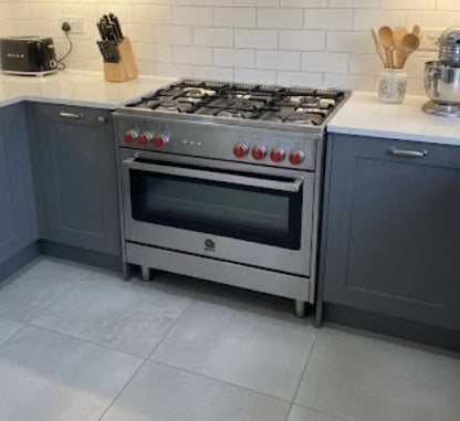 La Germania 90x60cm Gas Oven Cooker | 5 - Burner Cooktop | Stainless Steel - althahanifurniture