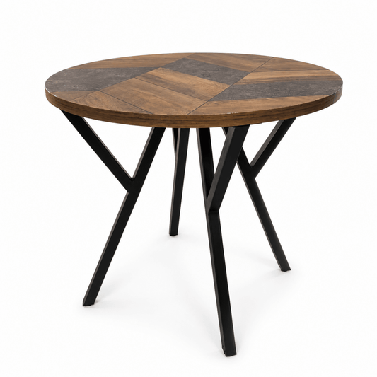 Latitude Run Royceton Round Bar-Height Table – 60 × 60 × 40 in - Al Thahani Furniture