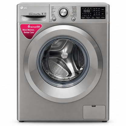 LG 6kg Inverter Direct Drive Front Load Washing Machine – Stone Silver – F2J5NNP7S - Al Thahani Furniture