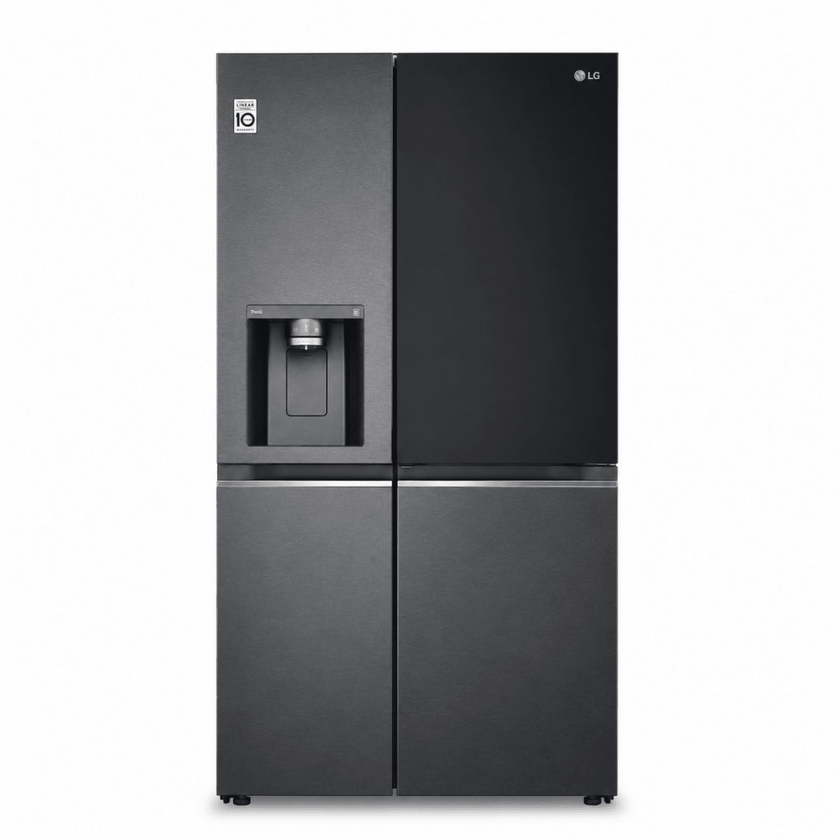 LG GR-X267CQES InstaView™ Side-by-Side Refrigerator – 617L – Matte Black - Al Thahani Furniture