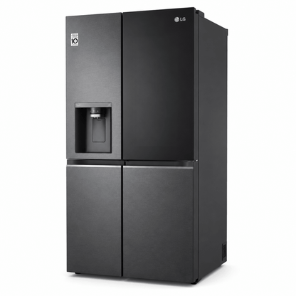 LG GR-X267CQES InstaView™ Side-by-Side Refrigerator – 617L – Matte Black - Al Thahani Furniture