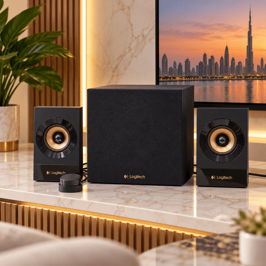 Logitech Z533 2.1 Multimedia Speaker System with Subwoofer – Black - Al Thahani Furniture