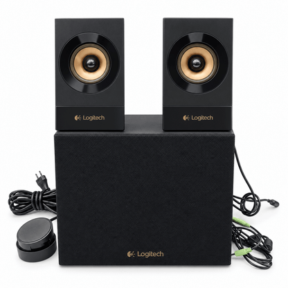 Logitech Z533 2.1 Multimedia Speaker System with Subwoofer – Black - Al Thahani Furniture