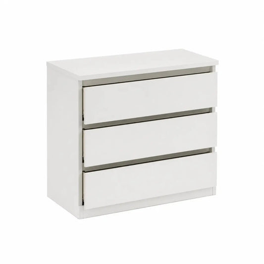 MALM Chest of 3 Drawers, White, 80x78 cm – used 5 months - Al Thahani Furniture