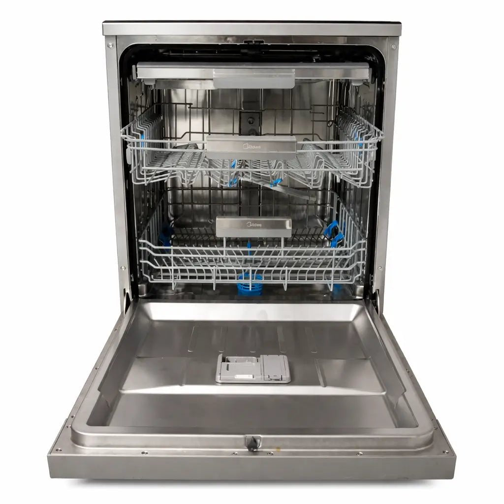 Midea 15 Place Silver Dishwasher – Dual Zone Wash, 11 Wash Programs(Used – 5 Months, Excellent Condition) - althahanifurniture