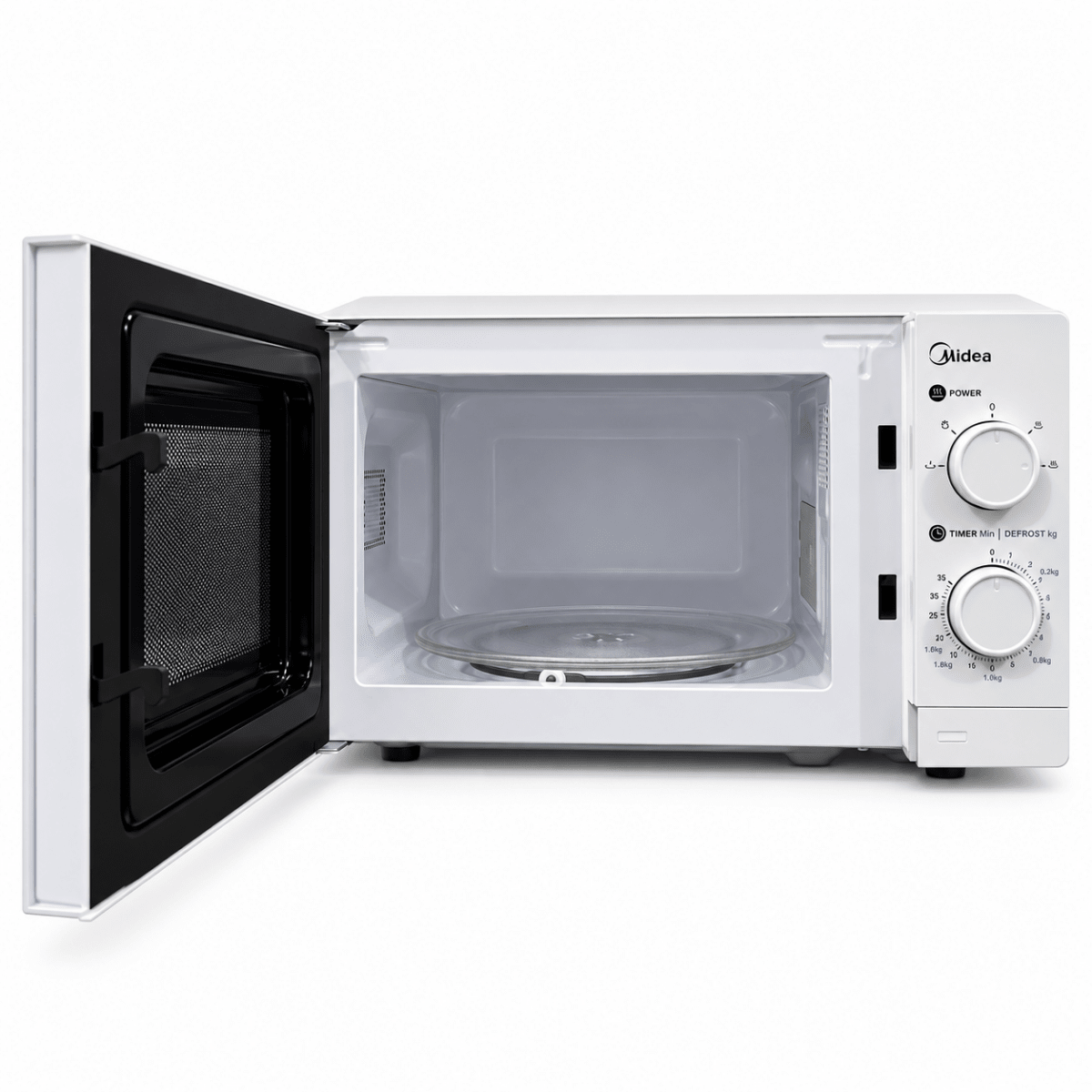 Midea 20L Solo Microwave Oven with Dial Controls – White – MO20MWH - Al Thahani Furniture