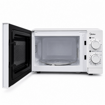 Midea 20L Solo Microwave Oven with Dial Controls – White – MO20MWH - Al Thahani Furniture