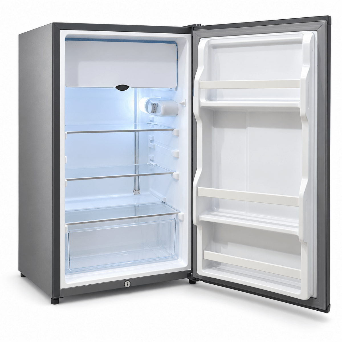 Midea 85L Single-Door Compact Refrigerator – Graphite Silver – MDRD133FGE50 - Al Thahani Furniture