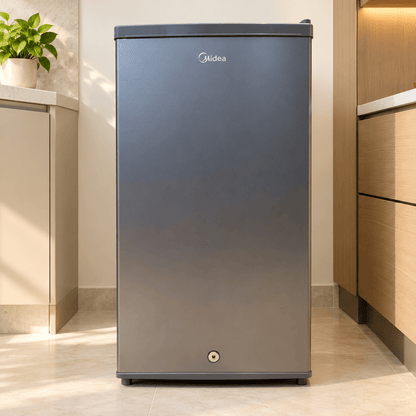 Midea 85L Single-Door Compact Refrigerator – Graphite Silver – MDRD133FGE50 - Al Thahani Furniture