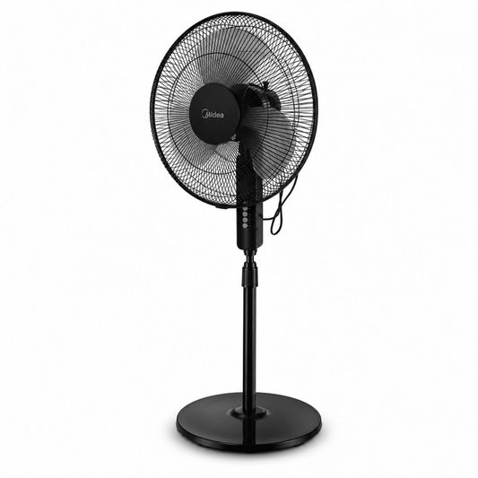 Midea FS40-19K 16-Inch Stand Fan | 50W, 3-Speed, Adjustable, 3D Oscillation - used 3 months - Al Thahani Furniture