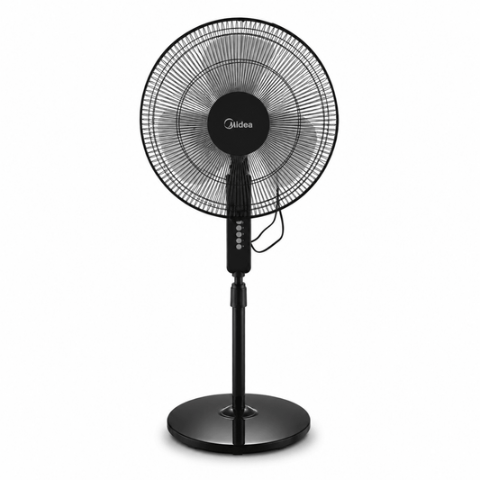 Midea FS40-19K 16-Inch Stand Fan | 50W, 3-Speed, Adjustable, 3D Oscillation - used 3 months - Al Thahani Furniture