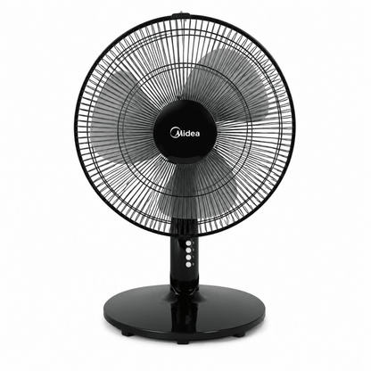 Midea FS40-19K 2-in-1 Pedestal & Table Fan | 16-Inch, 50W, Black - used 4 months - Al Thahani Furniture