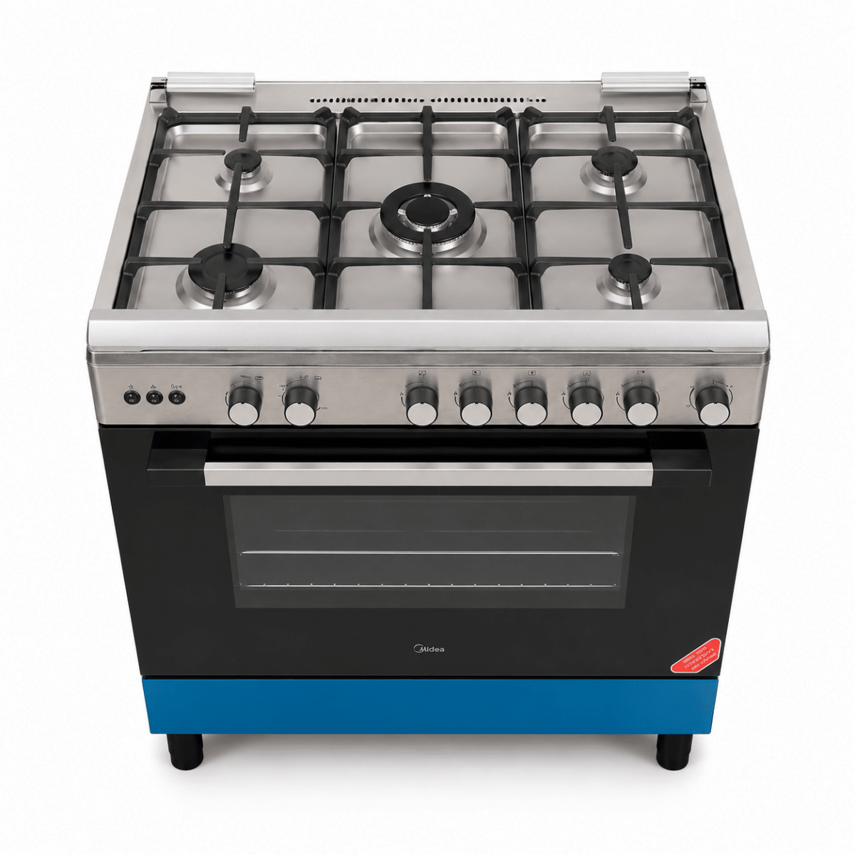 Midea LME95030FFD-C 90 cm 5-Burner Gas Cooker with Convection &amp; Rotisserie - Al Thahani Furniture
