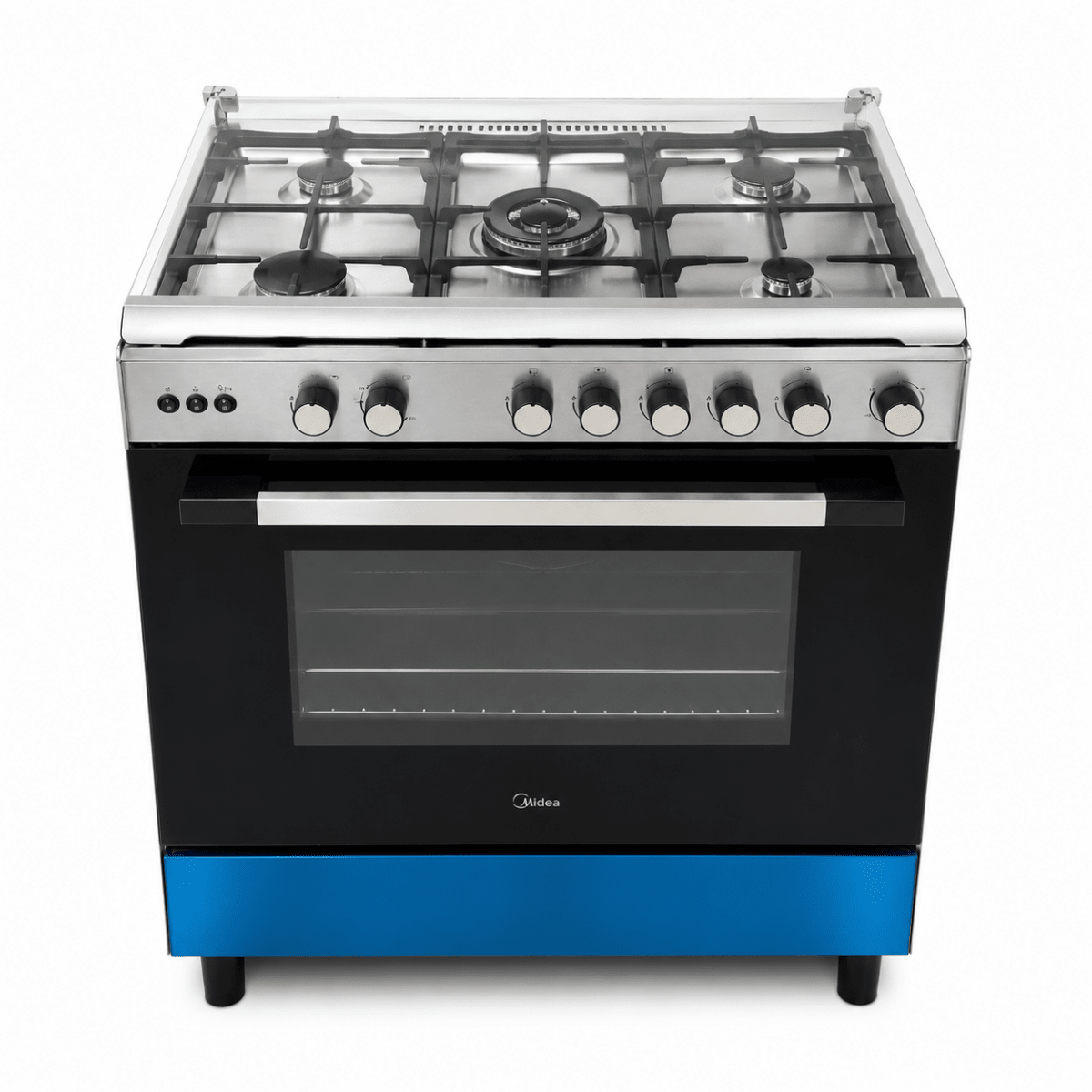 Midea LME95030FFD-C 90 cm 5-Burner Gas Cooker with Convection &amp; Rotisserie - Al Thahani Furniture