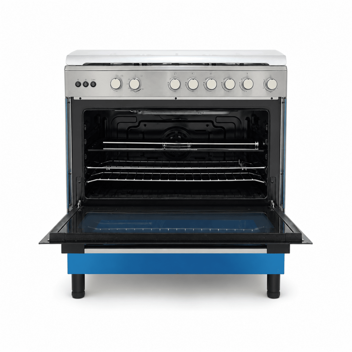Midea LME95030FFD-C 90 cm 5-Burner Gas Cooker with Convection &amp; Rotisserie - Al Thahani Furniture