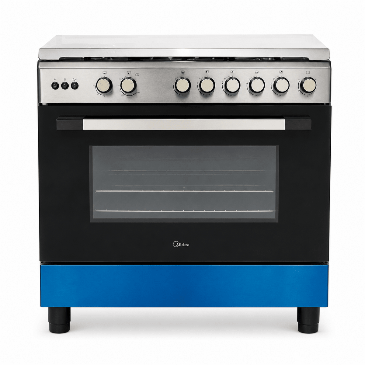 Midea LME95030FFD-C 90 cm 5-Burner Gas Cooker with Convection &amp; Rotisserie - Al Thahani Furniture