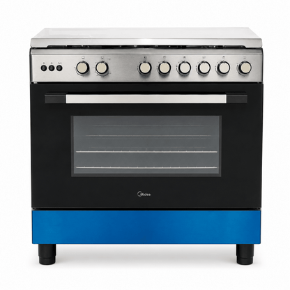 Midea LME95030FFD-C 90 cm 5-Burner Gas Cooker with Convection &amp; Rotisserie - Al Thahani Furniture