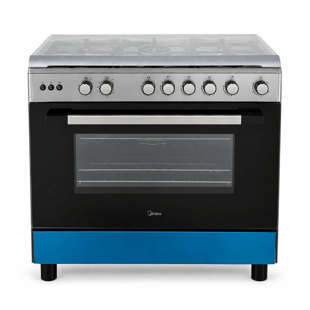 Midea LME95030FFD-C 90 cm 5-Burner Gas Cooker with Convection &amp; Rotisserie - Al Thahani Furniture