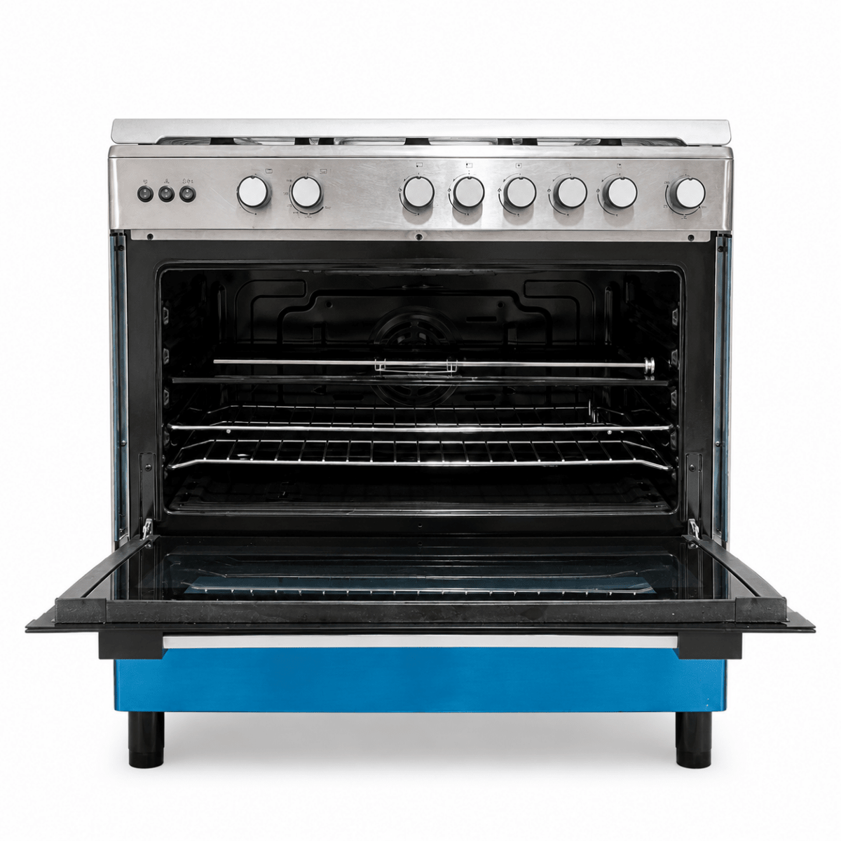 Midea LME95030FFD-C 90 cm 5-Burner Gas Cooker with Convection &amp; Rotisserie - Al Thahani Furniture