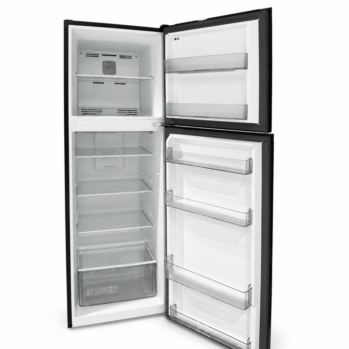 Midea MDRT390MTE28 266L Frost-Free Double-Door Refrigerator – Black - Al Thahani Furniture