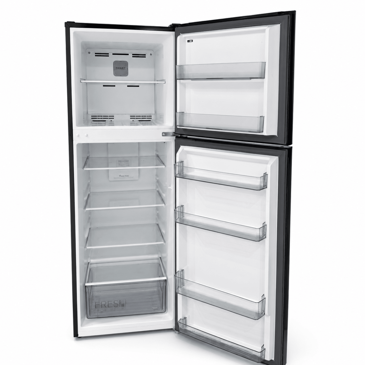Midea MDRT390MTE28 266L Frost-Free Double-Door Refrigerator – Black - Al Thahani Furniture