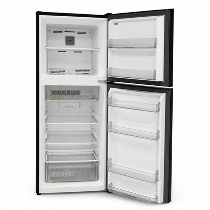 Midea MDRT390MTE28 266L Frost-Free Double-Door Refrigerator – Black - Al Thahani Furniture