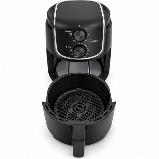 Midea MF-TN40D2 4.7L Air Fryer – 1500W – Black - Al Thahani Furniture