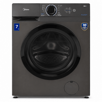 Midea MF100 7 kg Front-Load Inverter Washing Machine | Dark Grey - Al Thahani Furniture