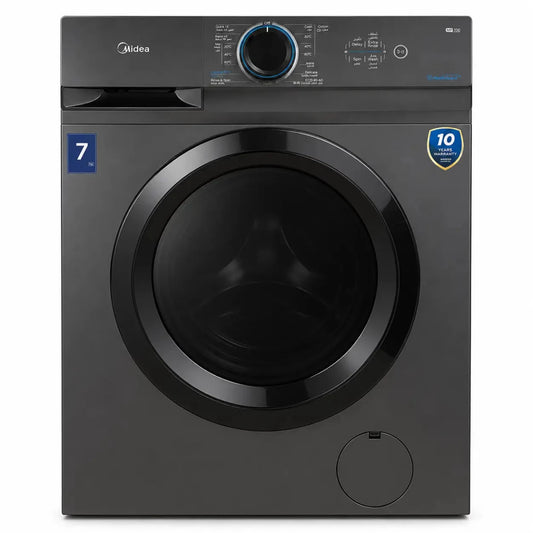 Midea MF100W70B/T-GCC Front Load Washer | 7kg - used 4 months - Al Thahani Furniture