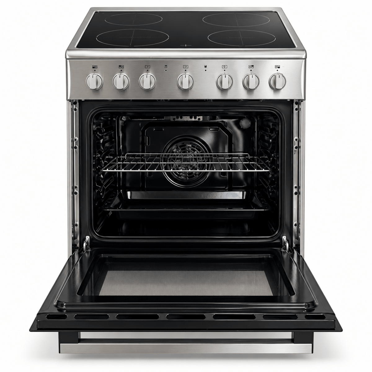 Midea VC6814 60cm Freestanding Ceramic Electric Cooker with 65L Multifunction Oven – Stainless Steel - Al Thahani Furniture