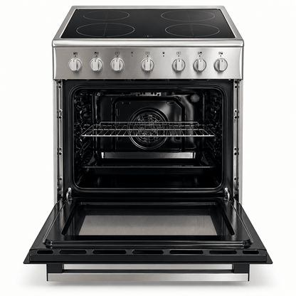 Midea VC6814 60cm Freestanding Ceramic Electric Cooker with 65L Multifunction Oven – Stainless Steel - Al Thahani Furniture