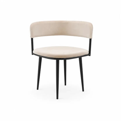 Minimalist Black Rectangular Dining Set | 4 Mid-Century Upholstered Chairs, 110x67x75 cm - used 5 months - Al Thahani Furniture