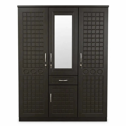 Modern 3 - Door Wardrobe with Mirror - used 5 months - Al Thahani Furniture