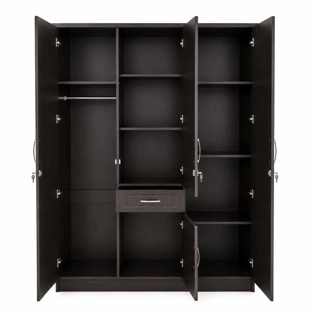 Modern 3 - Door Wardrobe with Mirror - used 5 months - Al Thahani Furniture