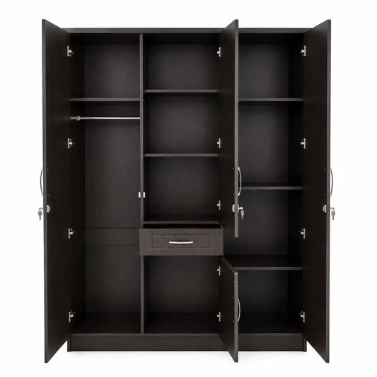 Modern 3 - Door Wardrobe with Mirror - used 5 months - Al Thahani Furniture