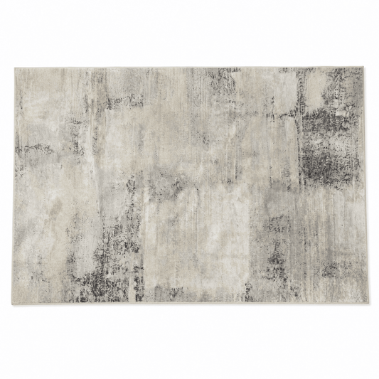 Modern Abstract Area Rug | Beige, Grey & Black | 200 × 300 cm - Al Thahani Furniture