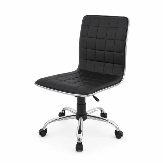 Modern Armless Office Chair - used 4 months - Al Thahani Furniture