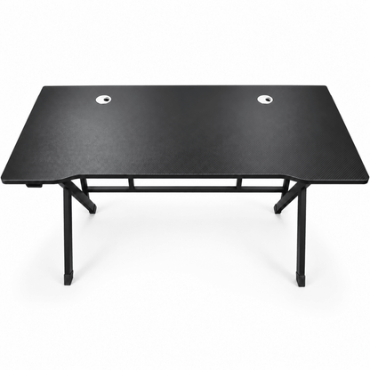 Modern Carbon-Fiber Style Gaming & Computer Desk – Black - Al Thahani Furniture