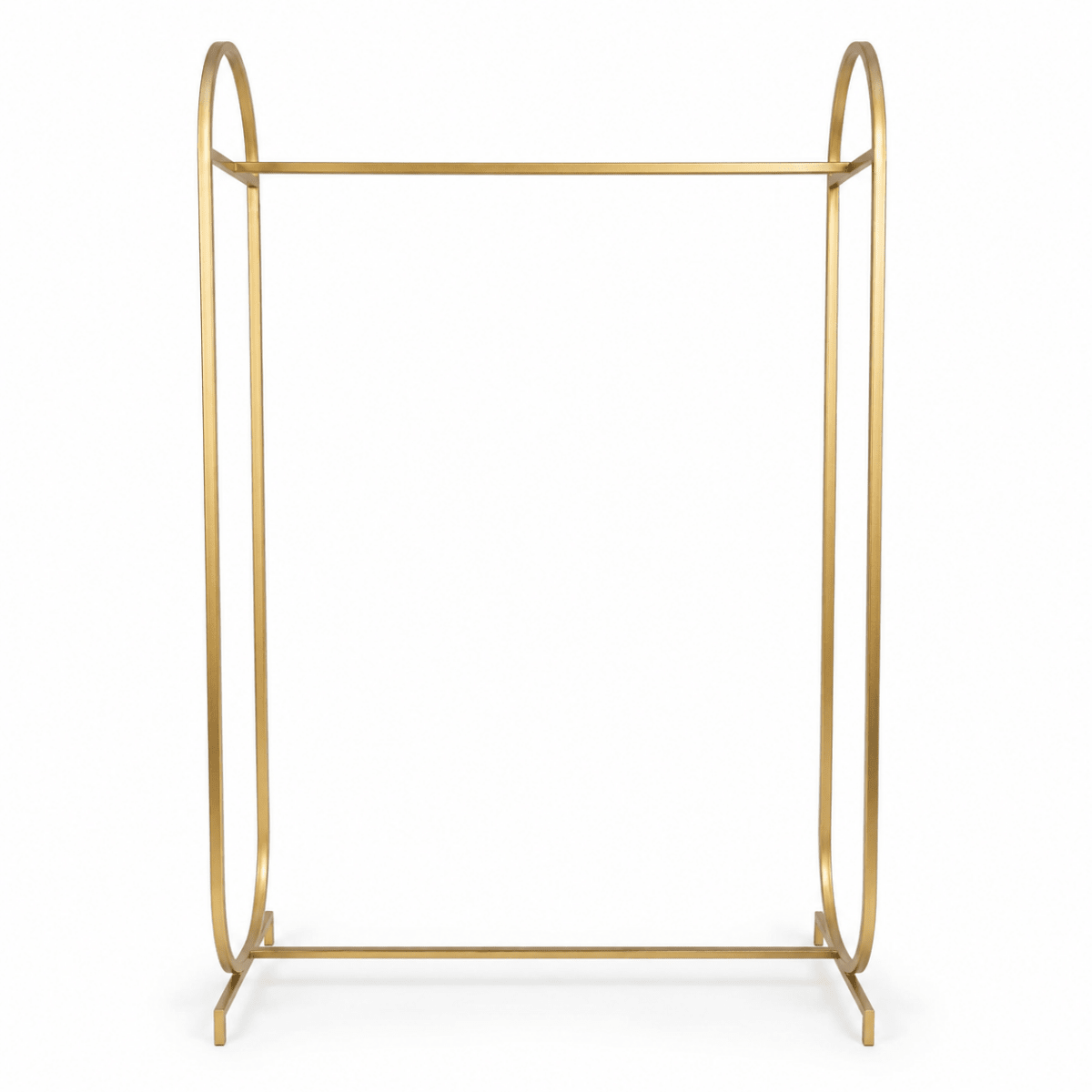Modern Gold Metal Clothes Hanging Stand | 100x40x200 cm - Al Thahani Furniture