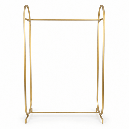 Modern Gold Metal Clothes Hanging Stand | 100x40x200 cm - Al Thahani Furniture