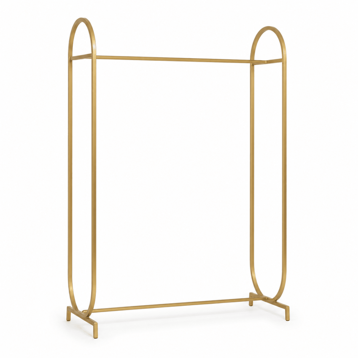 Modern Gold Metal Clothes Hanging Stand | 100x40x200 cm - Al Thahani Furniture