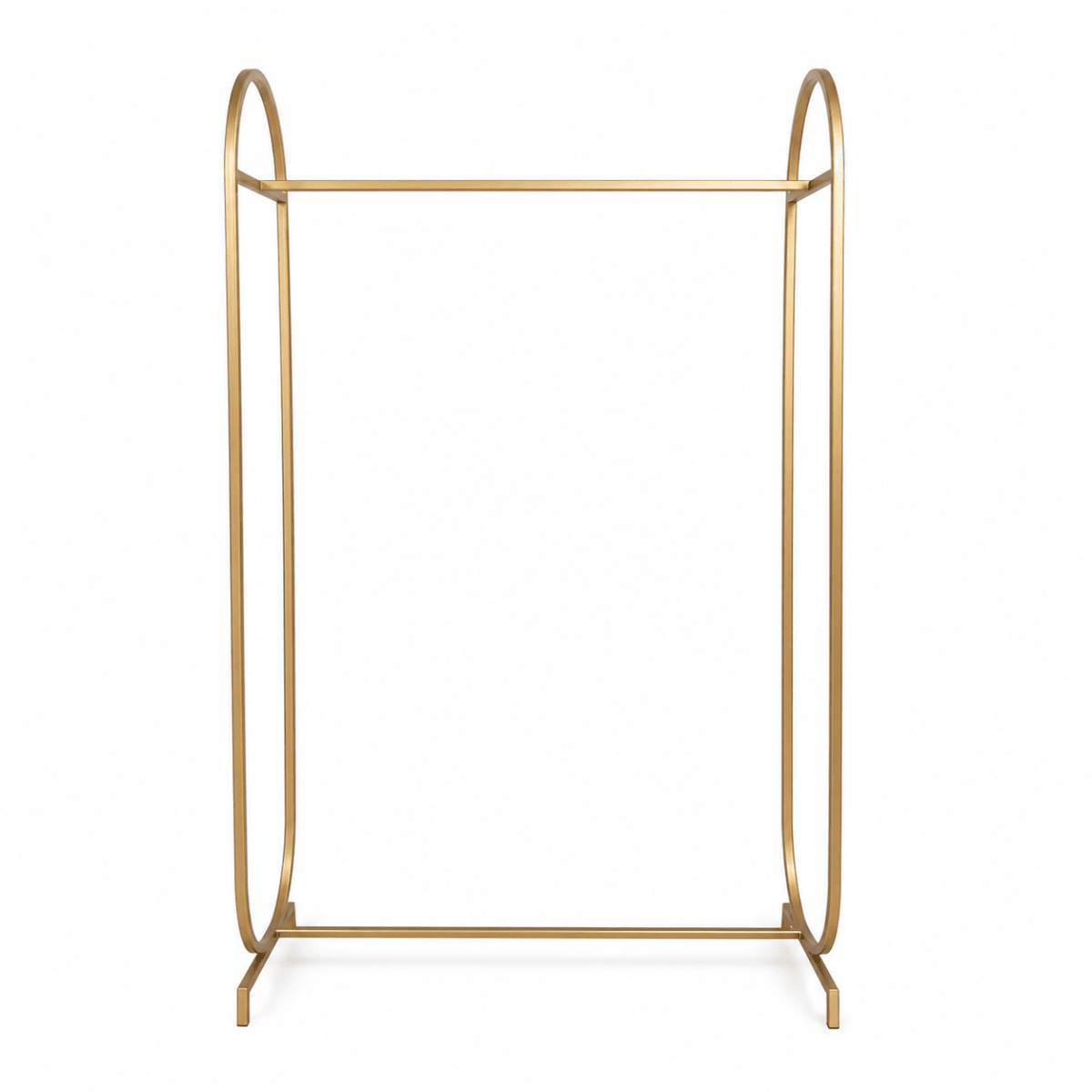 Modern Gold Metal Clothes Hanging Stand | 100x40x200 cm - Al Thahani Furniture