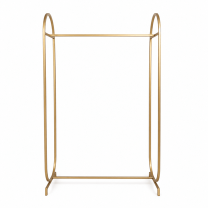 Modern Gold Metal Clothes Hanging Stand | 100x40x200 cm - Al Thahani Furniture